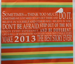 Inspiring words - Stripes