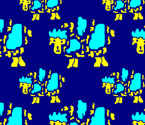 Spotted Lamb  fabric by neonraisin on Spoonflower - custom fabric