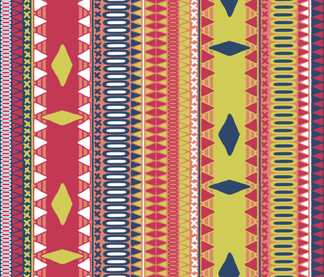 matisse kiss stripe fabric by scrummy on Spoonflower - custom fabric