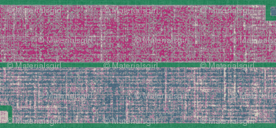 Ode to Deco - stone washed magenta, plum & green stripes
