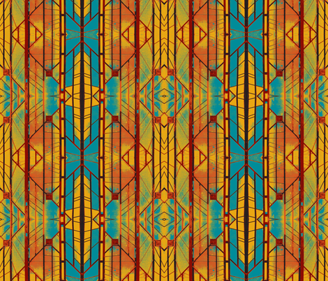 Deco Door, Paris-sunrise on daylight savings time fabric by susaninparis on Spoonflower - custom fabric