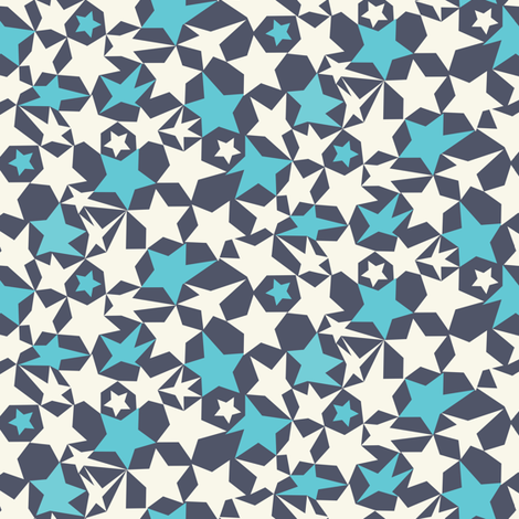 Stars Ditsy fabric by demigoutte on Spoonflower - custom fabric