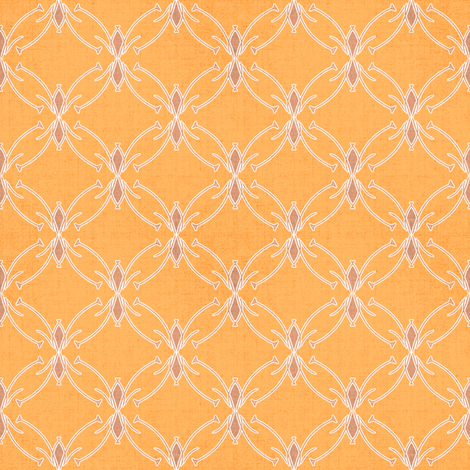 Mod Floral Sherbet Coordinate fabric by joanmclemore on Spoonflower - custom fabric