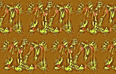 Hula Flowers fabric by waiomaotiki on Spoonflower - custom fabric