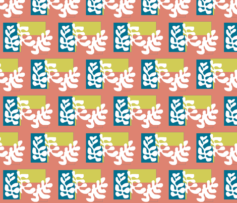 White Leaves 1 fabric by susaninparis on Spoonflower - custom fabric