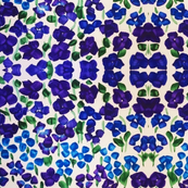 Watercolor Wonders - Purple Pansies