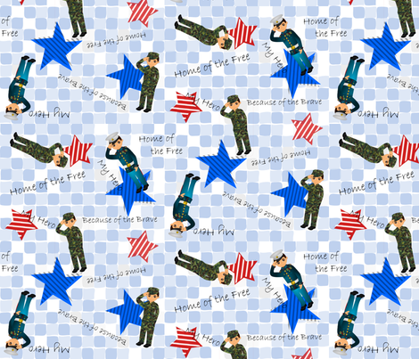 Heroes of Freedom fabric by daisymeadow on Spoonflower - custom fabric