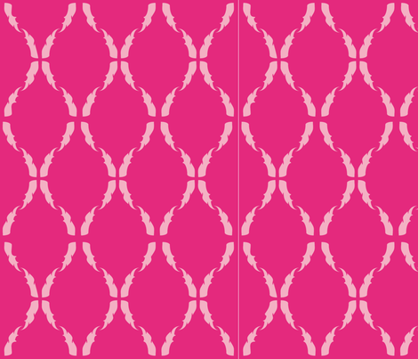 Modern Baroque Fuschia fabric by gabrielle&grete on Spoonflower - custom fabric