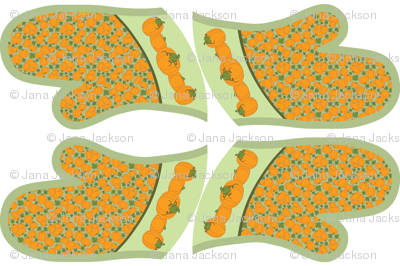Pumpkin Patch Oven Mitts