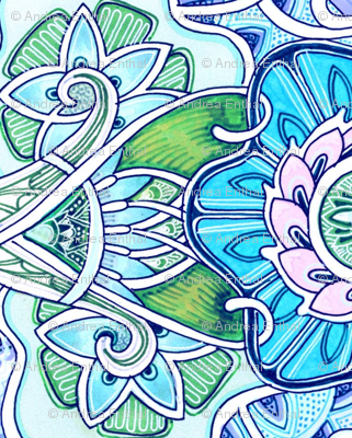 Art Nouveau Blossom Carpet