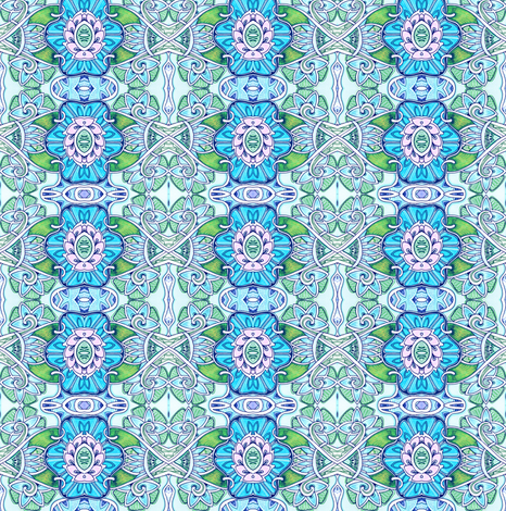 Art Nouveau Blossom Carpet fabric by edsel2084 on Spoonflower - custom fabric