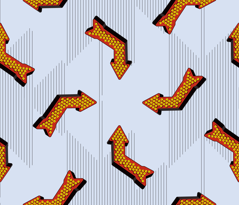 THAT WAY fabric by open-shop on Spoonflower - custom fabric