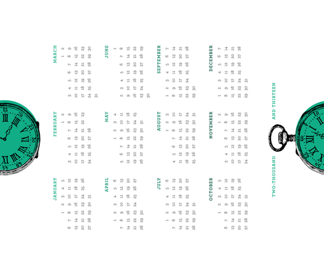 Pocketwatch 2013 Calendar