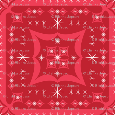 Festive Squares (Red)
