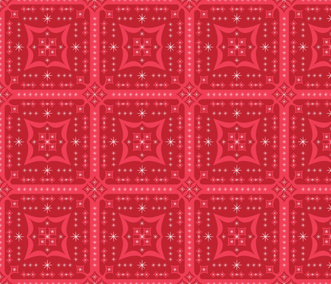 Festive Squares (Red) fabric by robyriker on Spoonflower - custom fabric