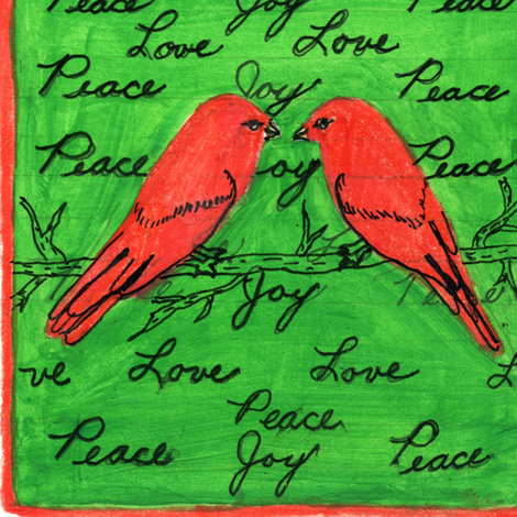 Xmas_Cocktail_Napkin fabric by pink_finch on Spoonflower - custom fabric