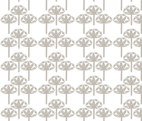 Abstract Gerbra Natural fabric by leeandallandesign on Spoonflower - custom fabric