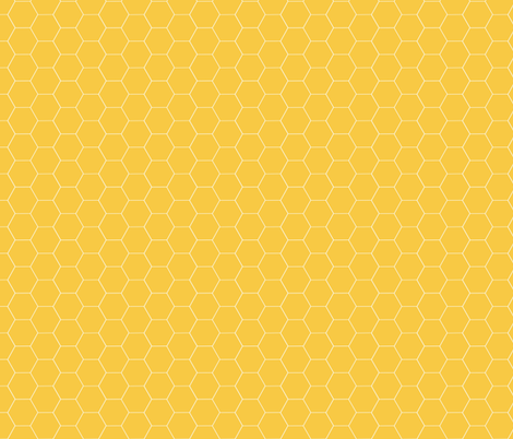 Really  Yellow Honeycomb fabric by oceanpien on Spoonflower - custom fabric