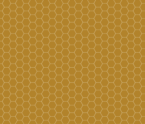 Really Brown Honeycomb fabric by oceanpien on Spoonflower - custom fabric