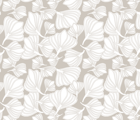 Tulip Seeds Naturals fabric by leeandallandesign on Spoonflower - custom fabric