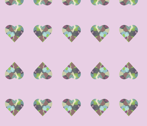HeartHeart-purple fabric by msnina on Spoonflower - custom fabric