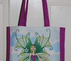Philomena in the clouds (2 to a linen-cotton FQ)