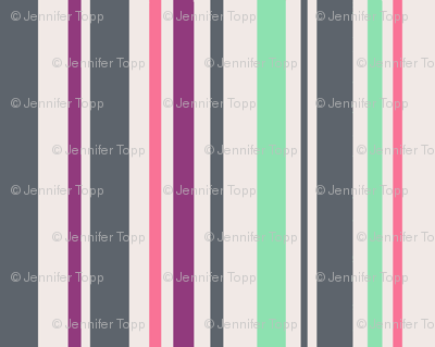 minty melon berry grey stripe