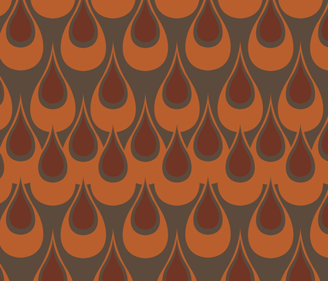 Raindrops-Penny fabric by designertre on Spoonflower - custom fabric