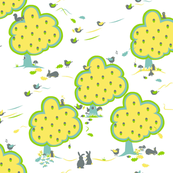 Around the oak tree