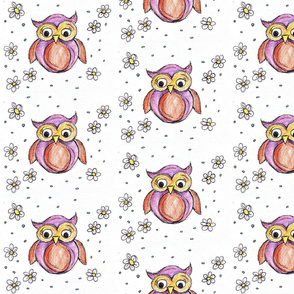 owls and flowers - maria