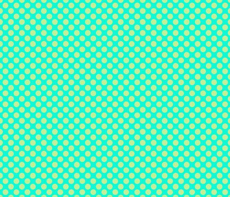 dumb dot teal lime fabric by katarina on Spoonflower - custom fabric
