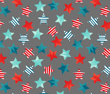 Hero stars multi directional grey