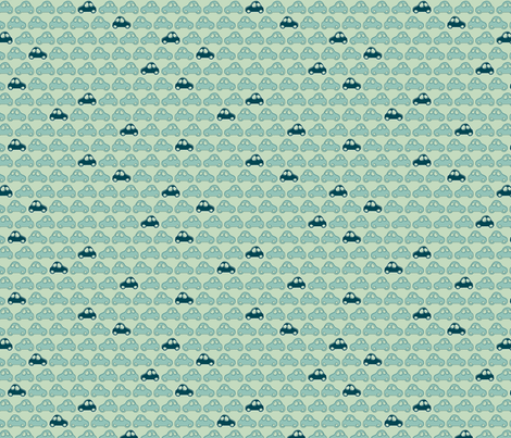 Beep Beep Yeah Vintage fabric by zoebrench on Spoonflower - custom fabric