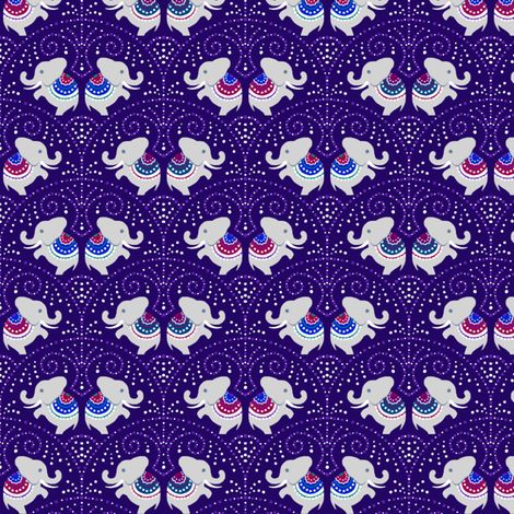 Circus Elephants fabric by siya on Spoonflower - custom fabric