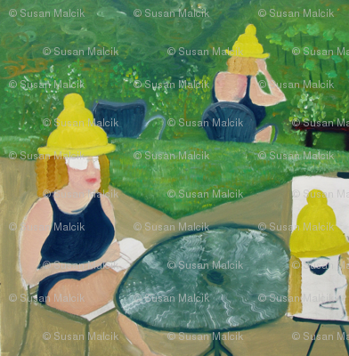 Woman with Safe-sex Hat