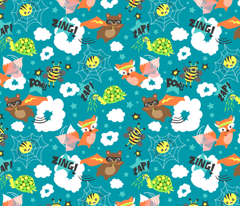 A Misfit of Superheroes! fabric by my_zoetrope on Spoonflower - custom fabric