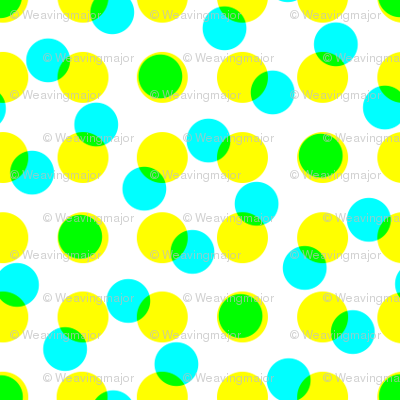 CMYK halftone dots - apple green