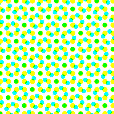 CMYK halftone dots - apple green