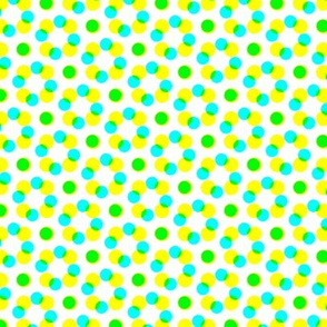 CMYK halftone dots - apple green