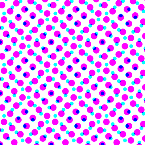 CMYK halftone dots - lavender