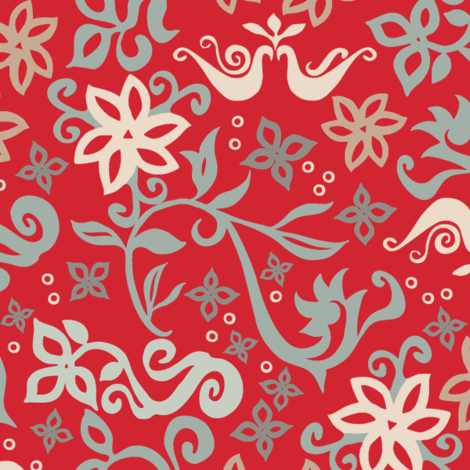 FF12-TEX-113_Fusion_Print_Red fabric by modernprintcraft on Spoonflower - custom fabric