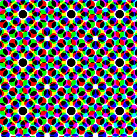 CMYK halftone dots - grey