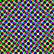 CMYK halftone dots - grey