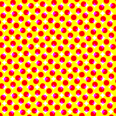 CMYK halftone dots - yellow-orange
