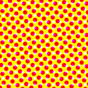 CMYK halftone dots - yellow-orange