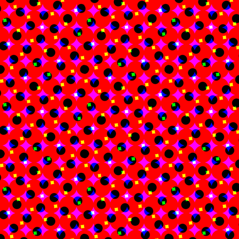CMYK halftone dots - dark red