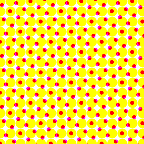 CMYK halftone dots - yellow