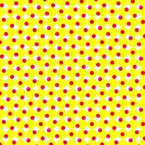 CMYK halftone dots - yellow