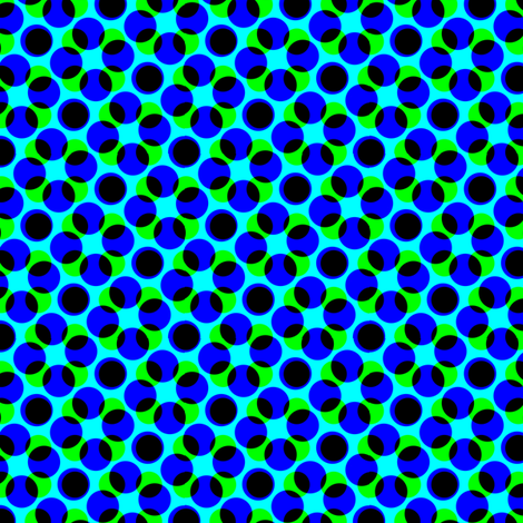 CMYK halftone dots - navy