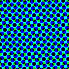 CMYK halftone dots - navy